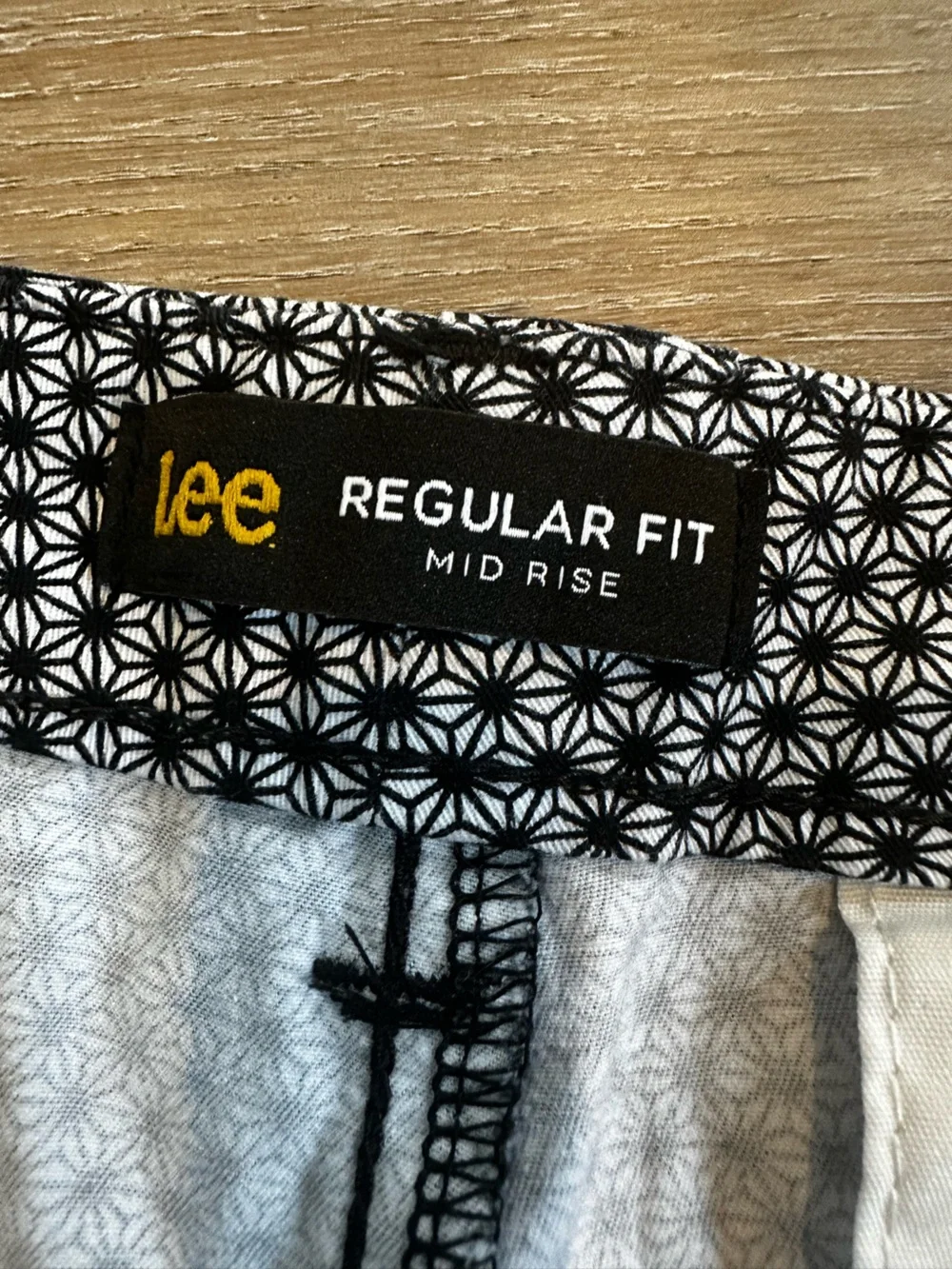 Lee Micro-Pattern Flat Front Shorts